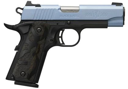 Browning 1911-380 Black Label Gen 1 Pistol - Polar Blue .380 ACP