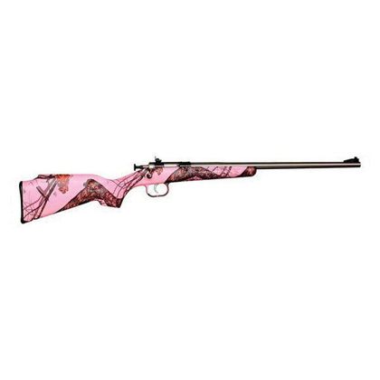 Crickett Youth .22 LR Pink Blaze Rifle - Stainless, Single-Shot Gen 1